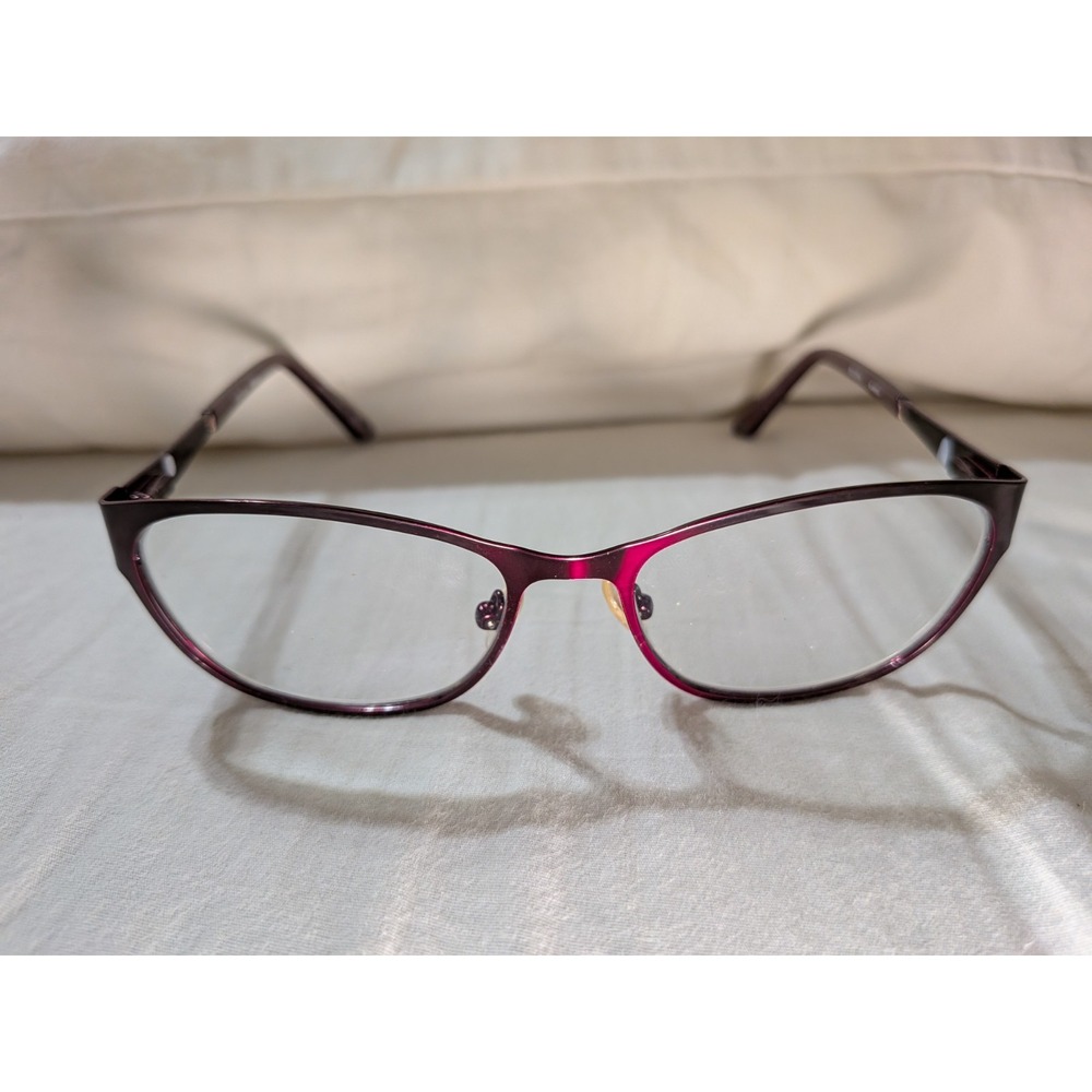 Bulova Eyeglasses, Frames Only, Alameda, 51-16-135, Metal/Plastic, Marsala/Red